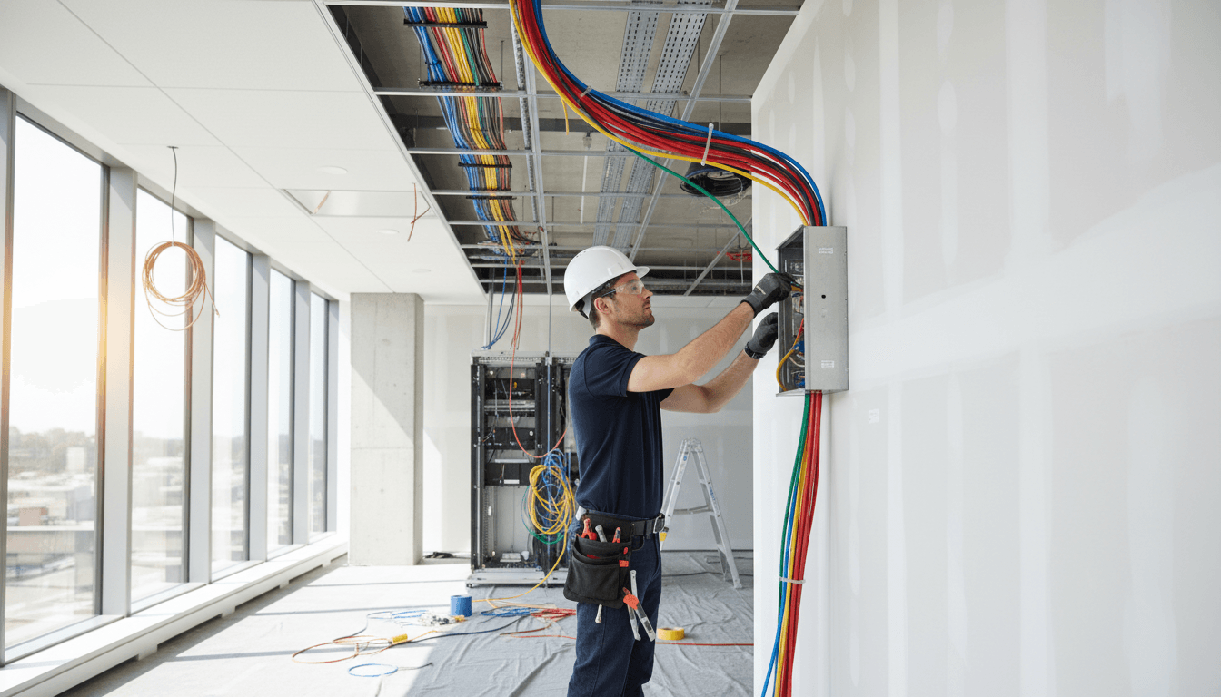 Running electrical conduit during construction